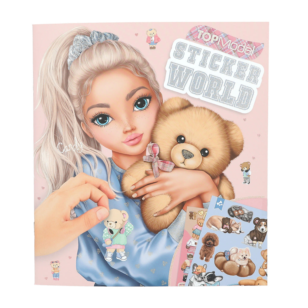 TopModel Stickerworld, Klistermerkebok - Team Teddy