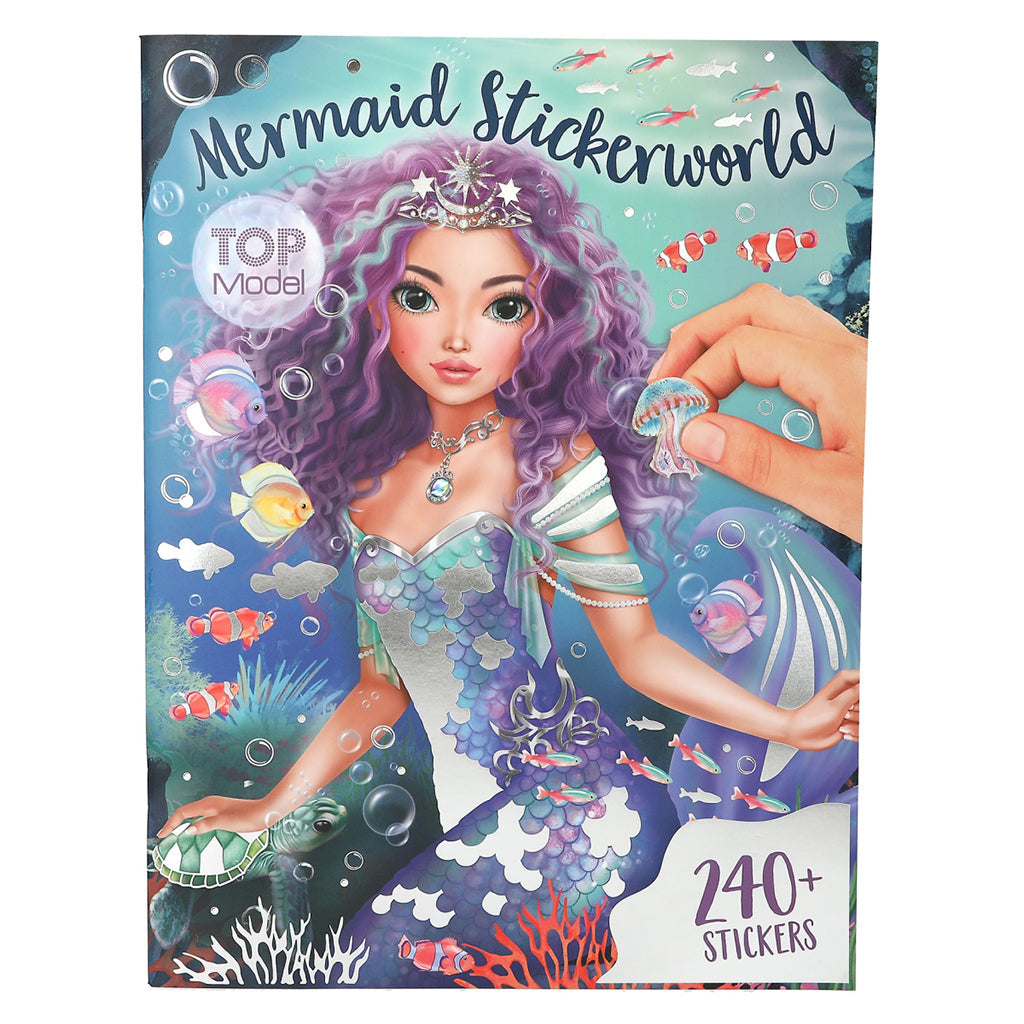 TopModel Metallic Stickerworld Mermaid klistermærkebog