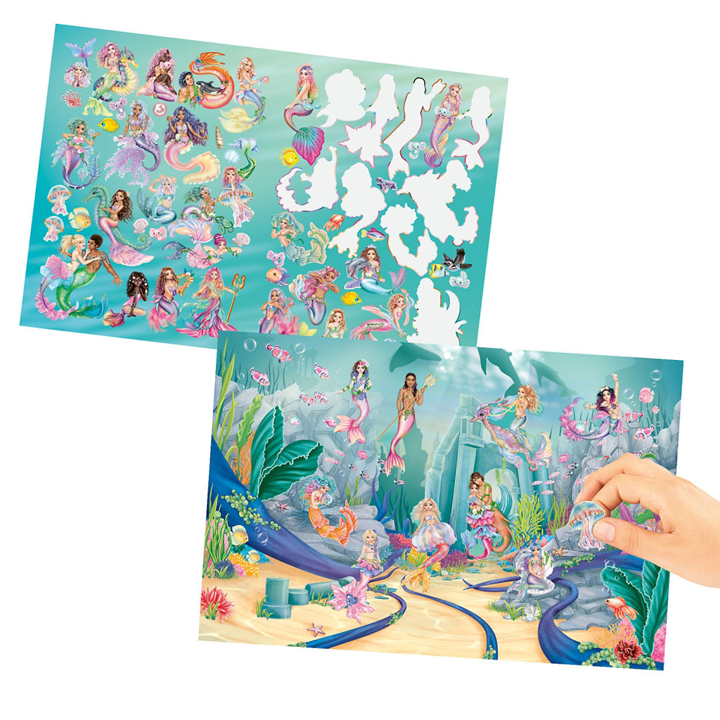 TopModel Metallic Stickerworld, Klistremerkebok - Mermaid