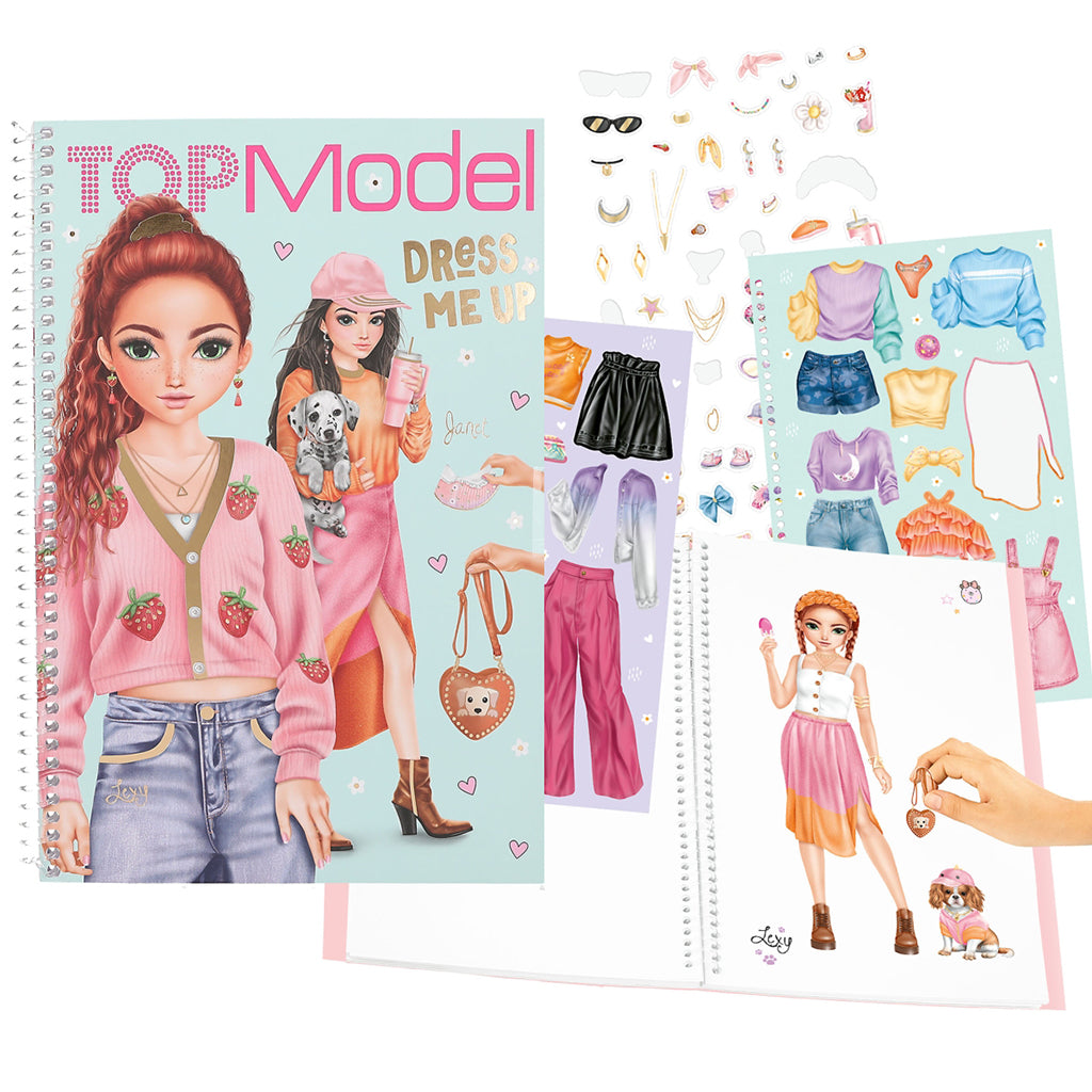 TopModel Dress Me Up Stickerbok, Stor klistremerkebok