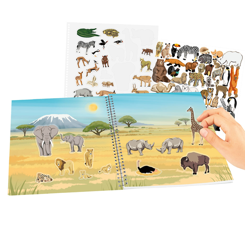 Create your Wild Life, Klistremerkebok med filt-klistremerker