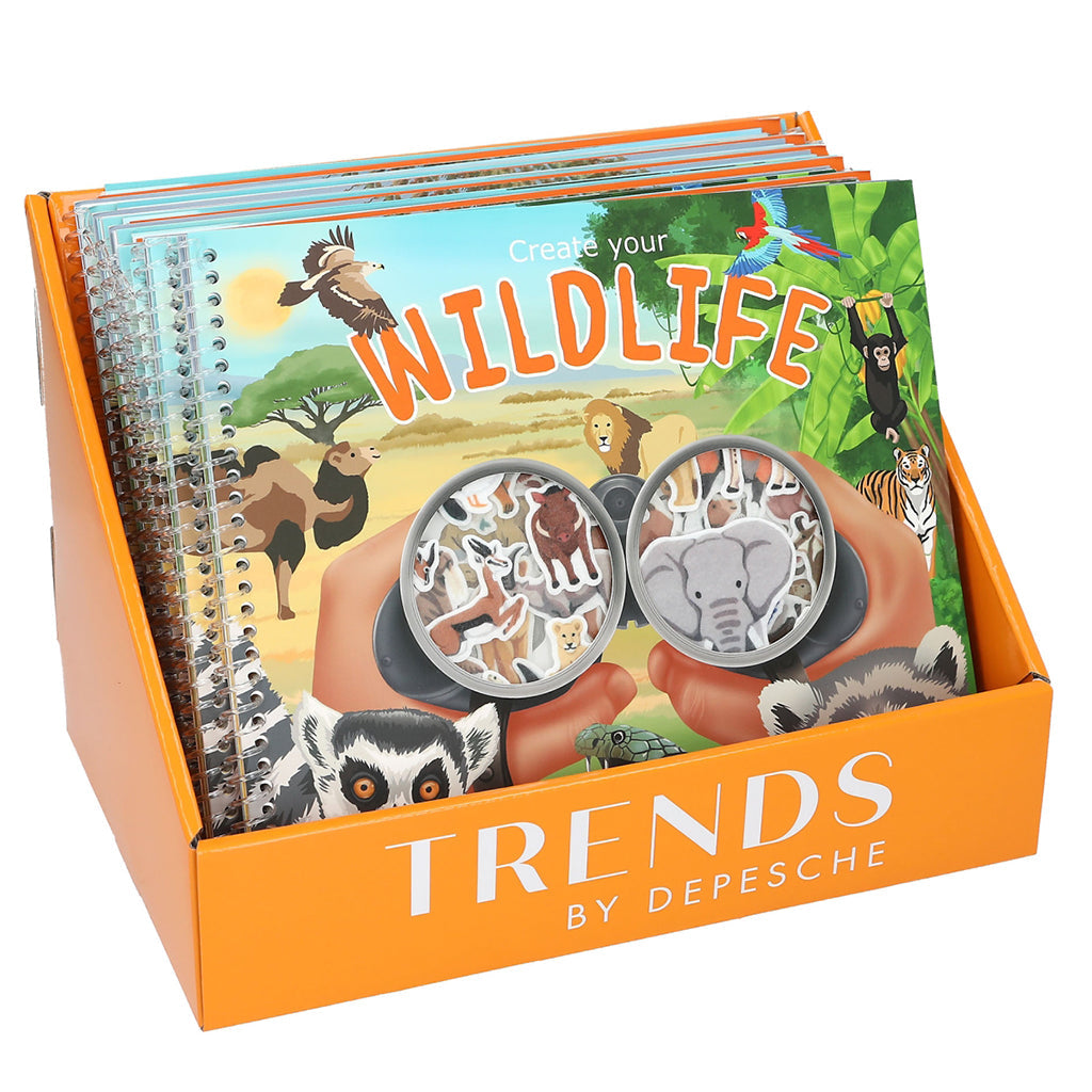 Create your Wild Life, Klistremerkebok med filt-klistremerker