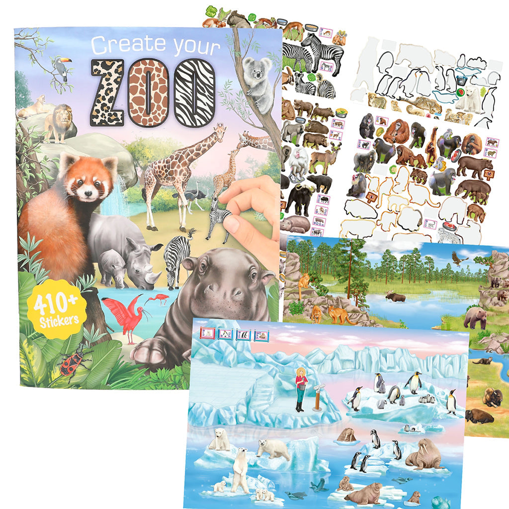 Create your Zoo, Aktivitetsbok med klistremerker