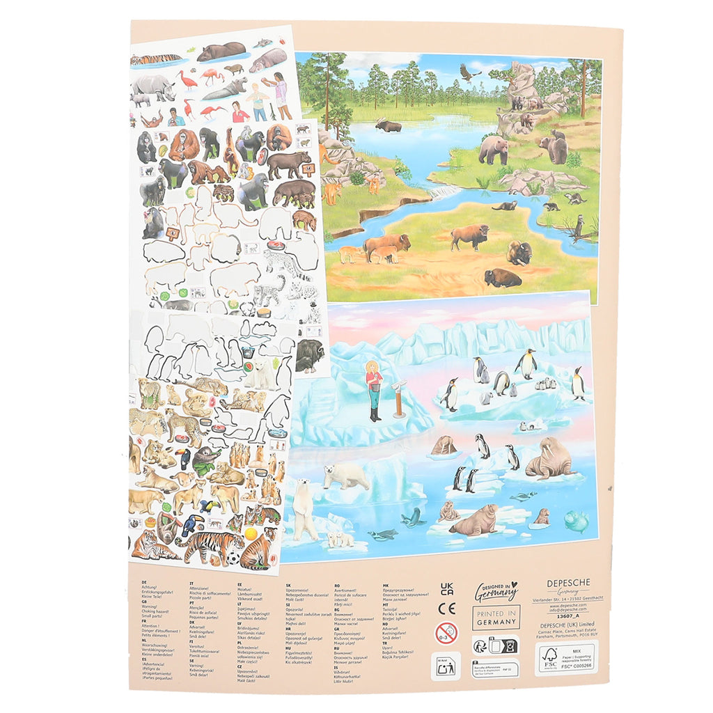 Create your Zoo, Aktivitetsbok med klistremerker