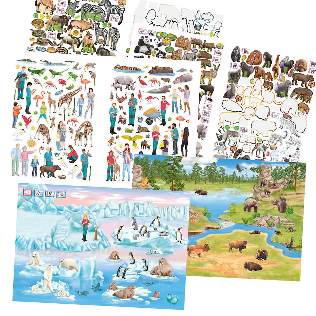 Create your Zoo, Aktivitetsbok med klistremerker
