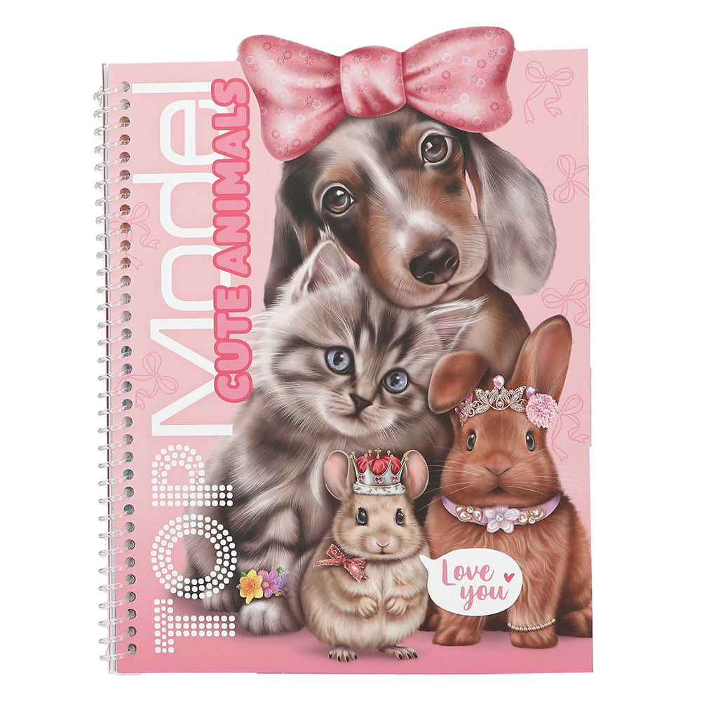 TopModel Dress Me Up Klistremerkebok, Søte dyr