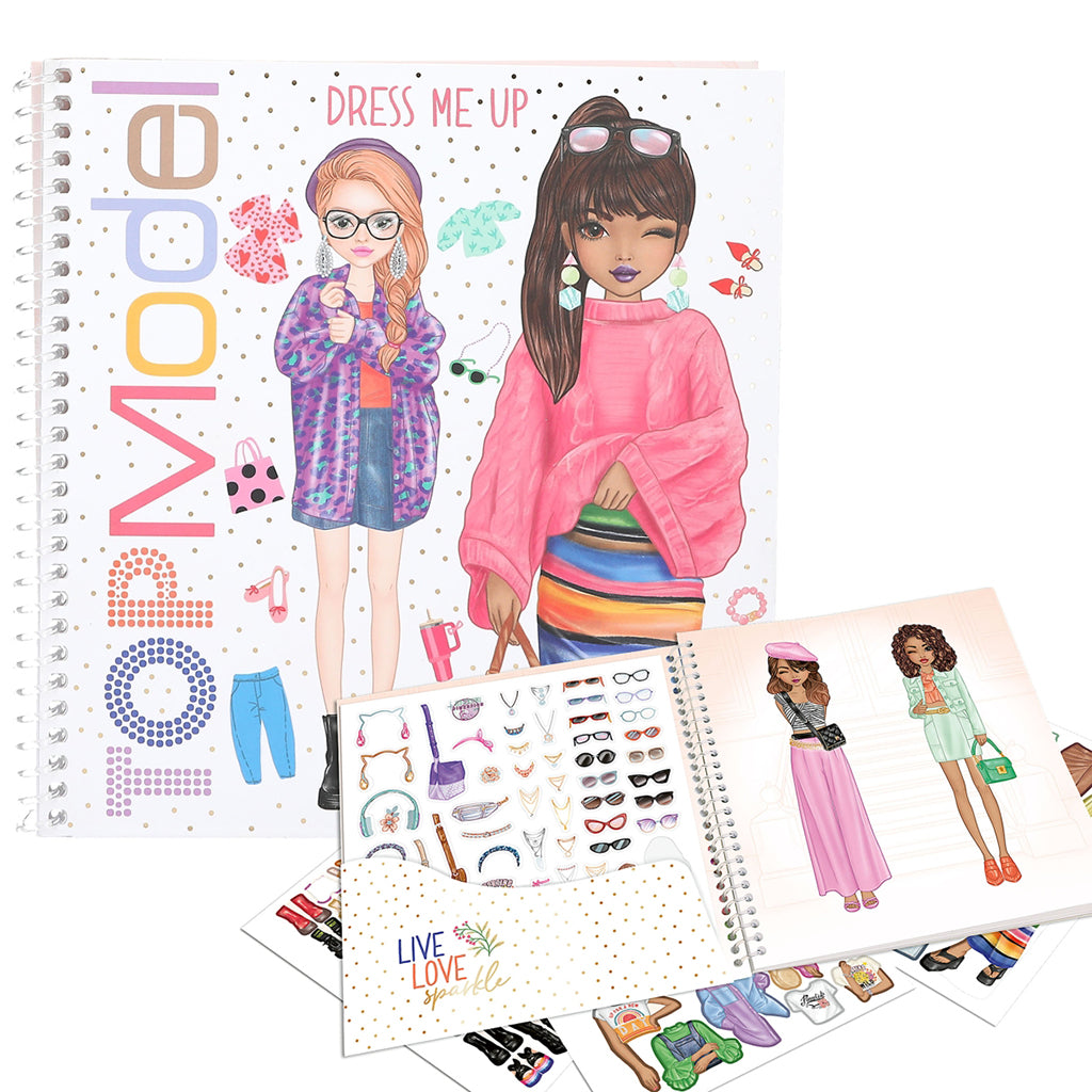 TopModel Dress Me Up stickerbok, klistremerkebok