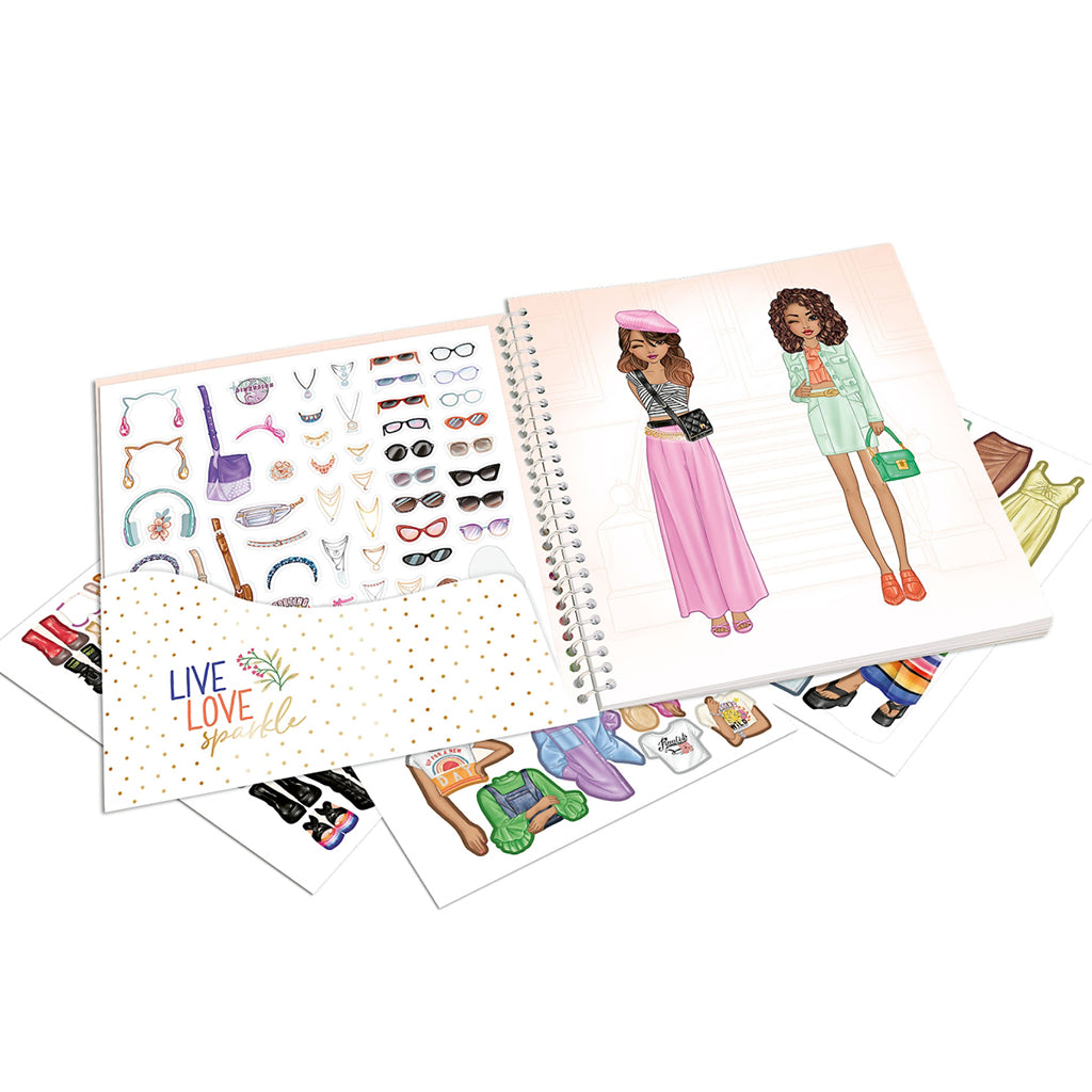 TopModel Dress Me Up stickerbok, klistremerkebok