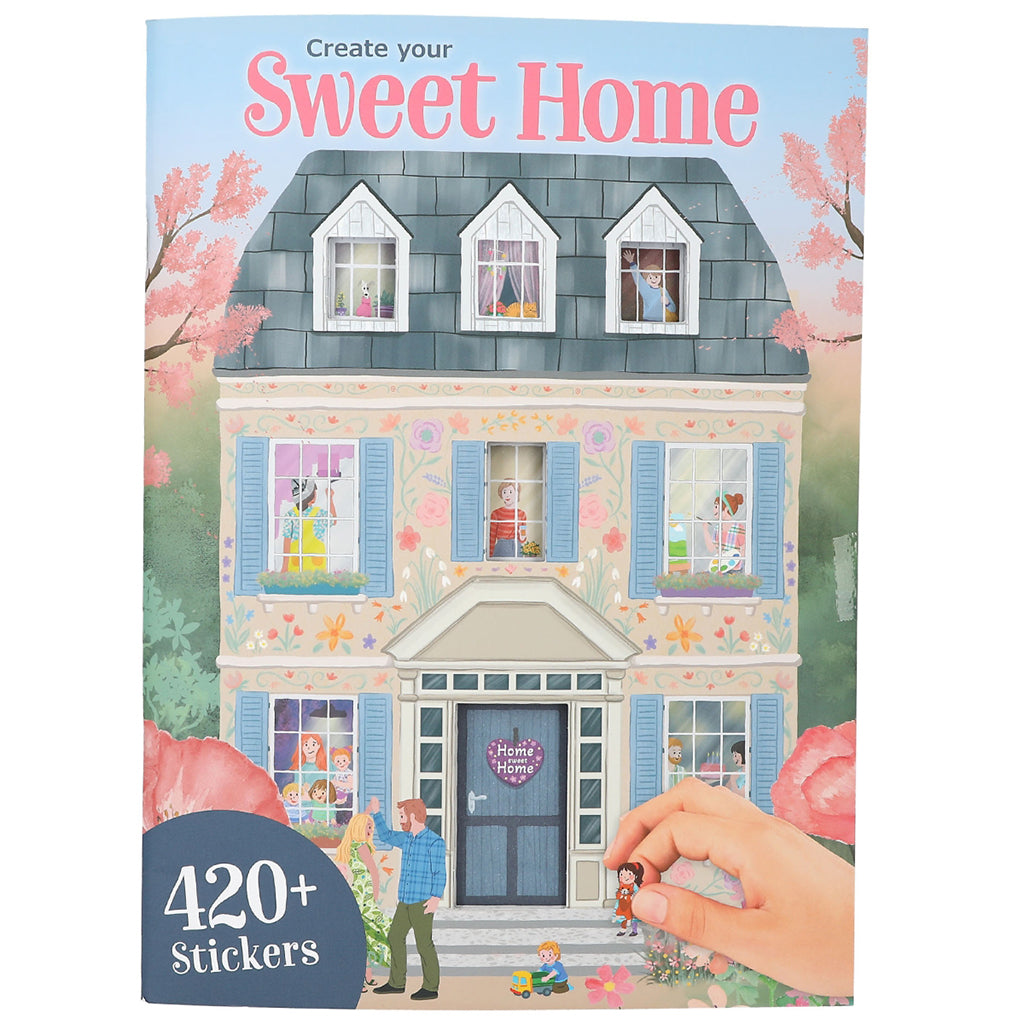 Create your Sweet Home klistermærkebog for børn