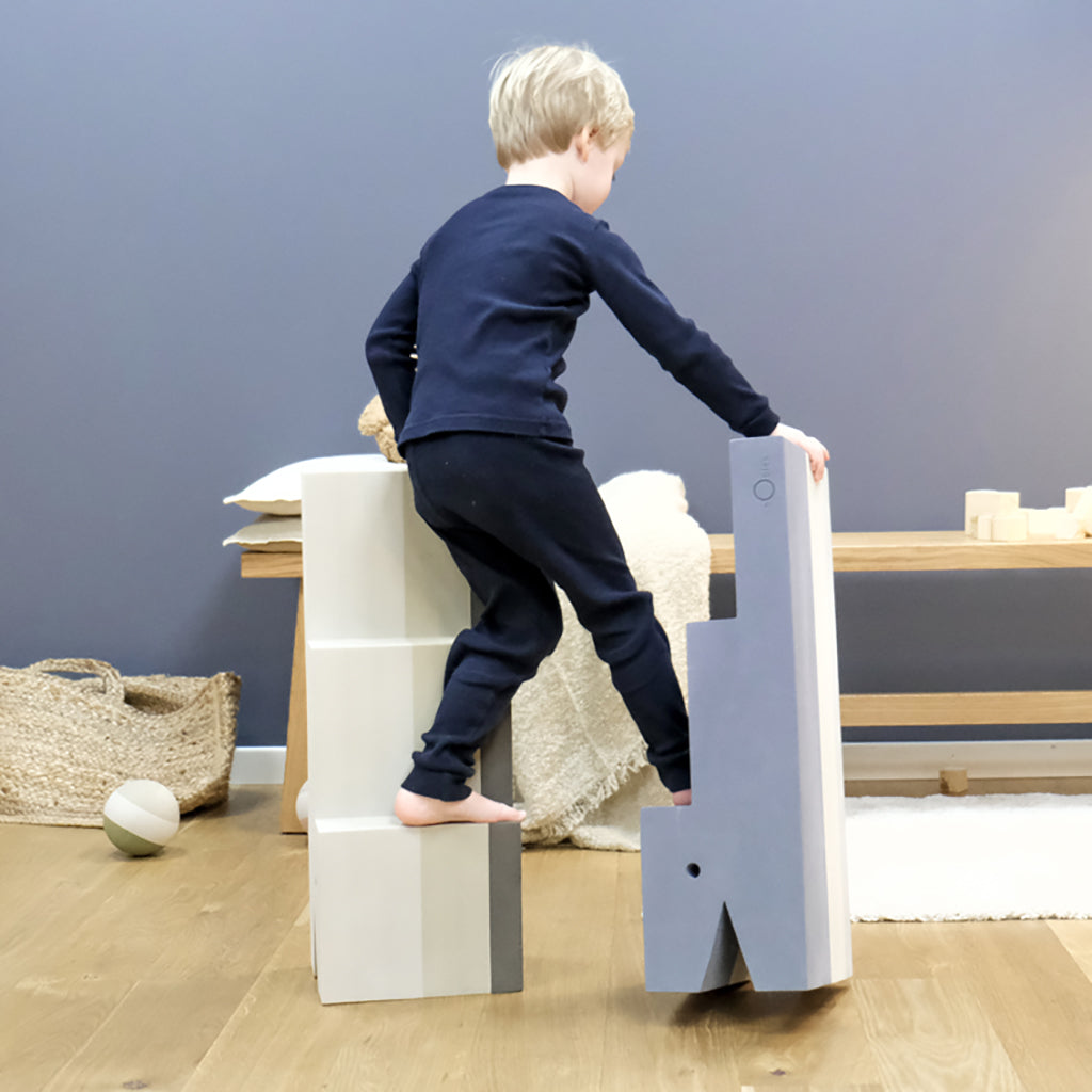 bObles Krokodille, L24 - Sandgrå