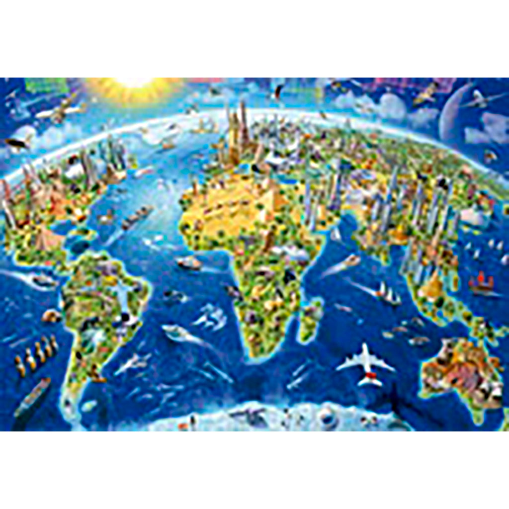 Educa puslespill, World landmarks globe, Klodens severdigheter – 2000 brikker