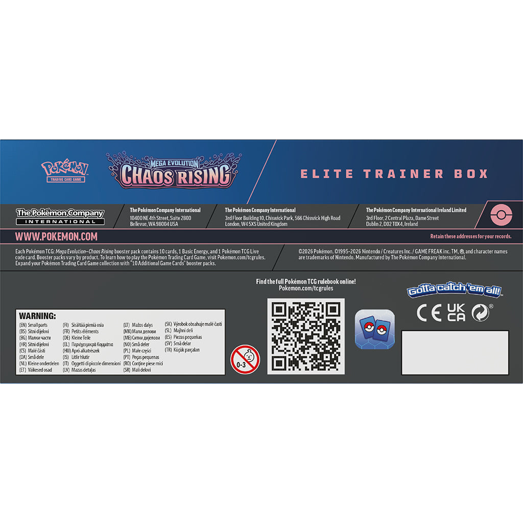 Pokémon Mega Evolution, ME04 Elite Trainer Box - Chaos Rising