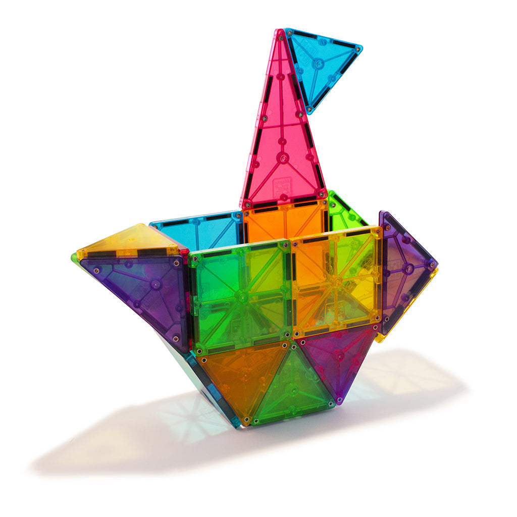Magna-Tiles Clear Colours, Magnetisk byggesett med 32 deler