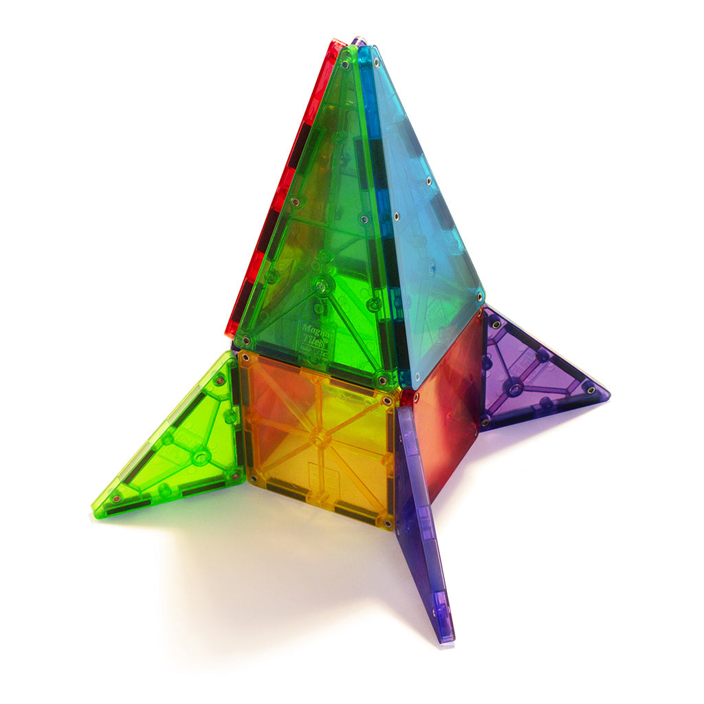 Magna-Tiles Clear Colours, Magnetisk byggesett med 32 deler