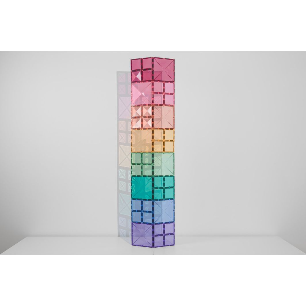 Connetix Square Pack, Magnetisk byggesett m. 40 deler - Pastell