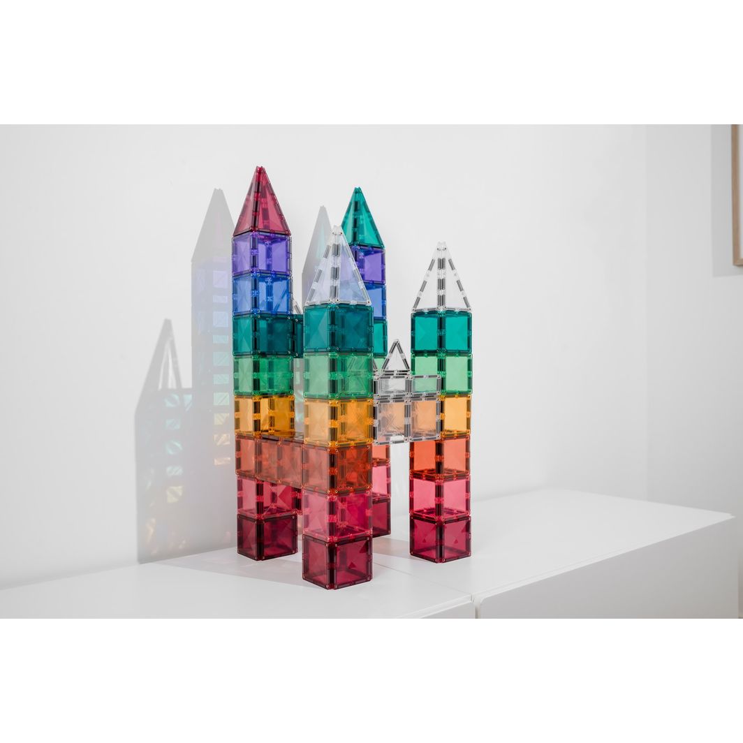 Connetix Square Pack, Magnetisk byggesett m. 40 deler - Pastell