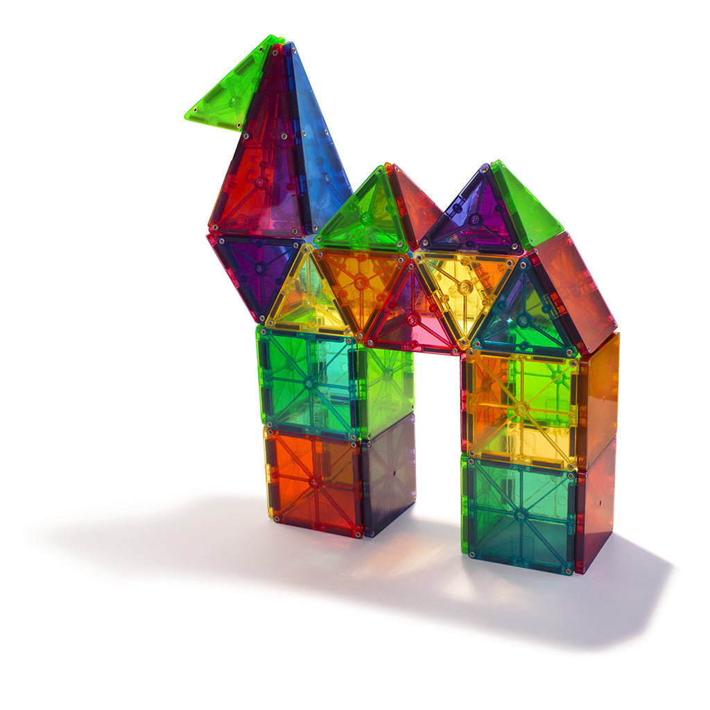 Magna-Tiles Clear Colours, Magnetisk byggesett med 100 deler