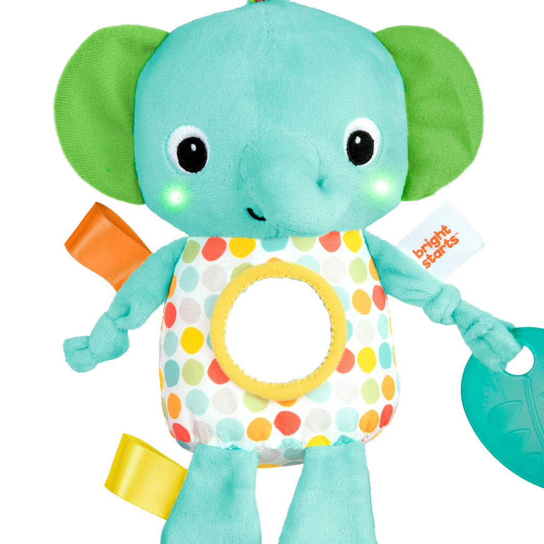 Bright Starts Aktivitetsleketøy med lys og lyd, Lysende venn – Elefant