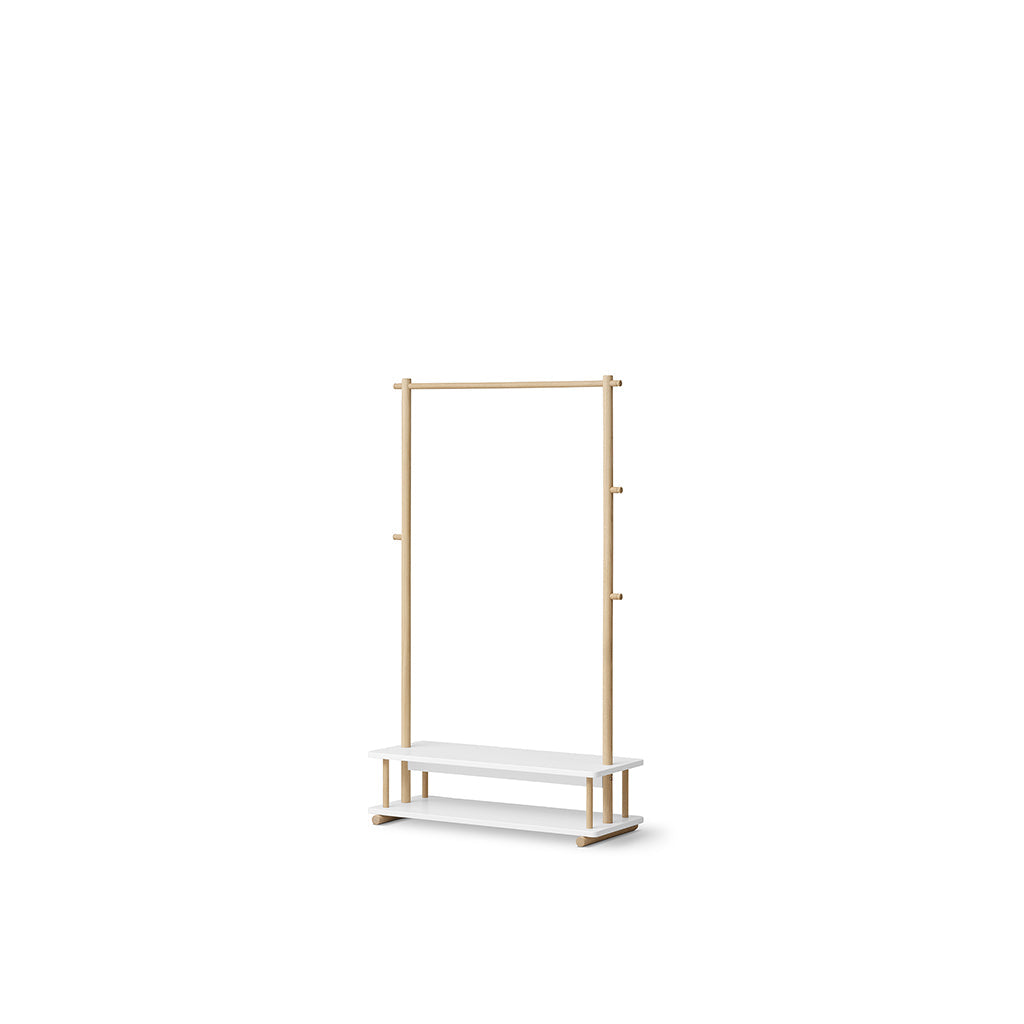 Oliver Furniture, Camp klesstativ - Hvit / Eik
