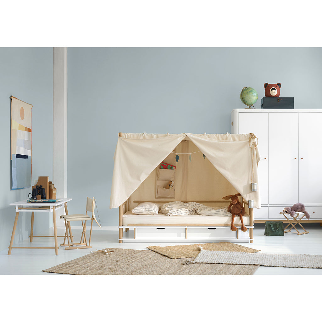 Oliver Furniture Camp Sengehimmel Wild ufarvet bomuldskanvas