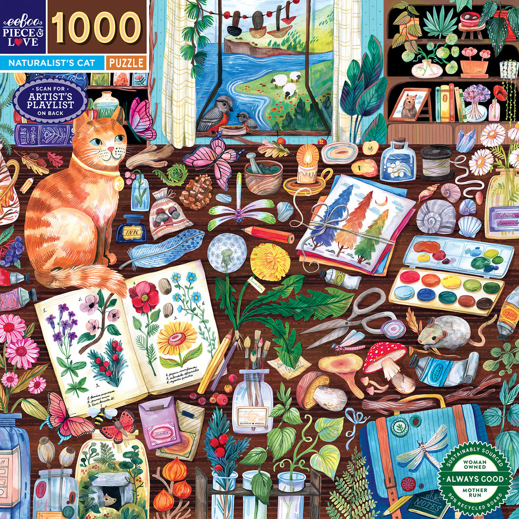 eeBoo Puslespill 1000 stk, Naturalist&