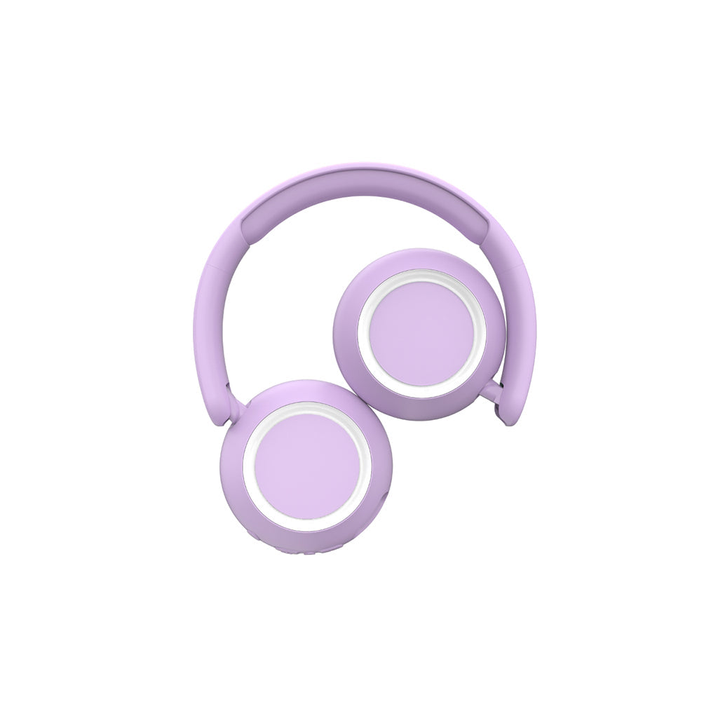 Lalarma trådløse hodetelefoner med lys, for tenåringer og barn - Purple
