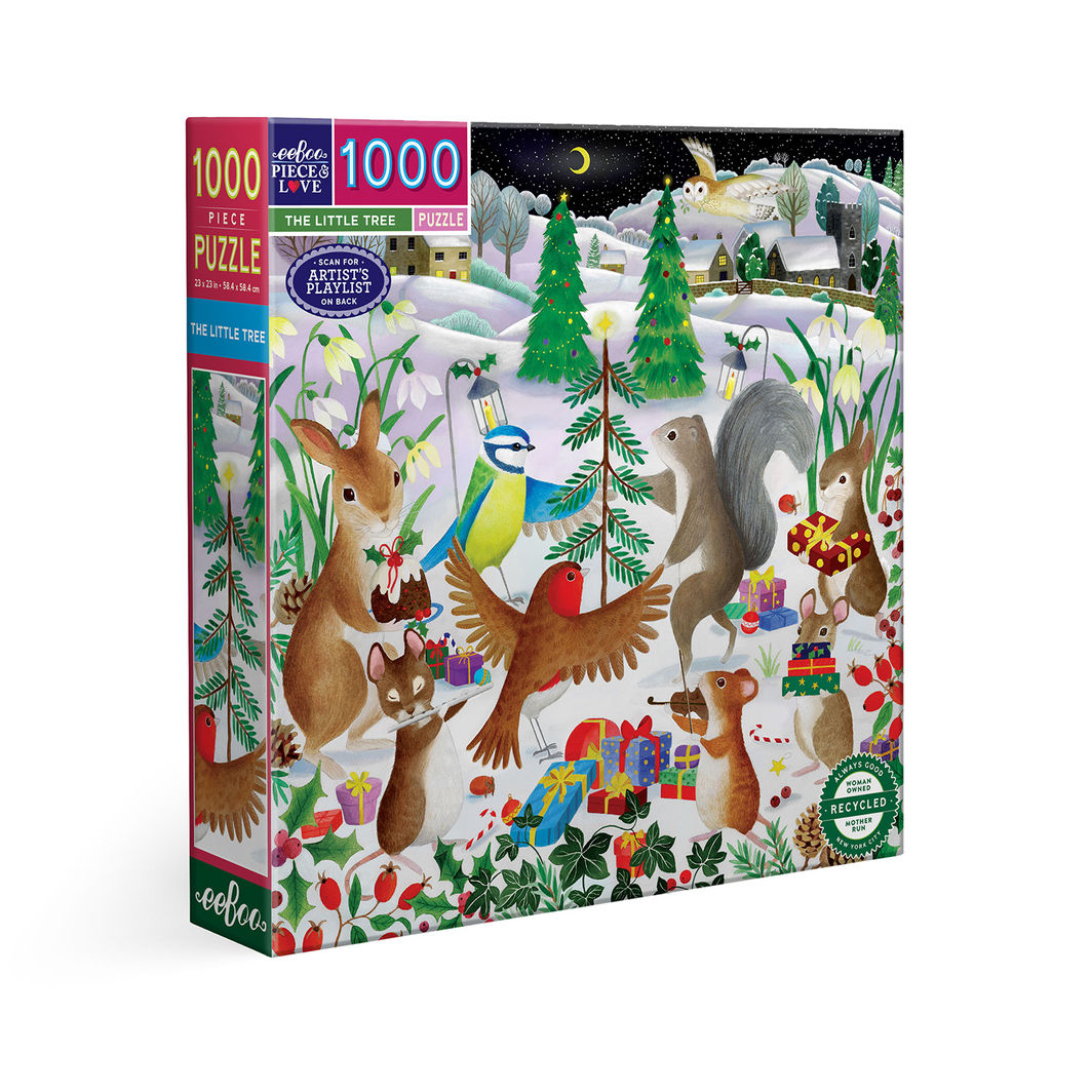 eeBoo Puslespill med 1000 brikker – The Little Christmas Tree