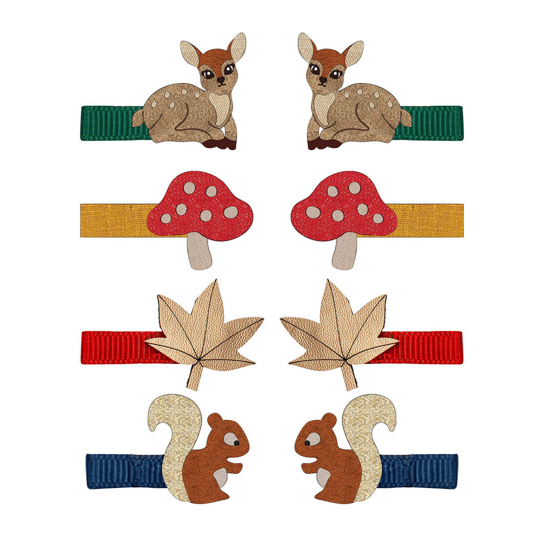 Mimi & Lula 8 Hårclips - Fancy Cherries