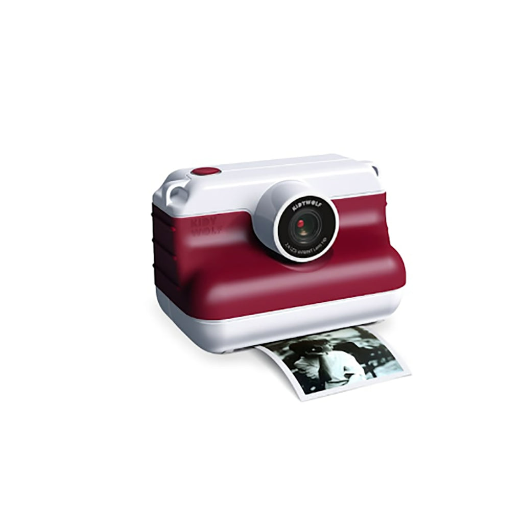 Kidywolf Instant print-kamera for barn, Rød