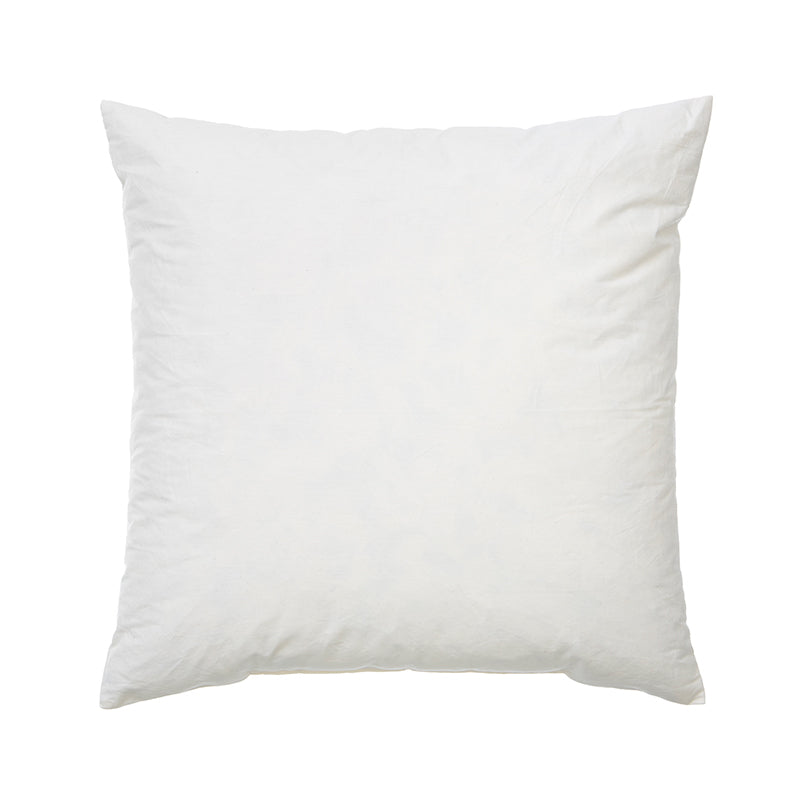 Fyldpude 60x60 cm med hvidt betræk og andefjer/dunfyld