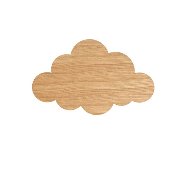 Ferm Living væglampe, Cloud - Olieret eg