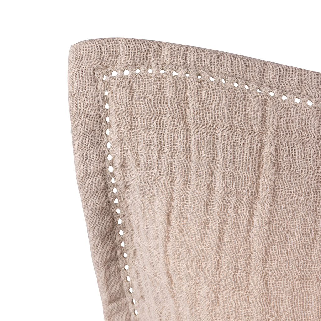 Sebra Juniorsengetøy, musselin - Seabreeze beige
