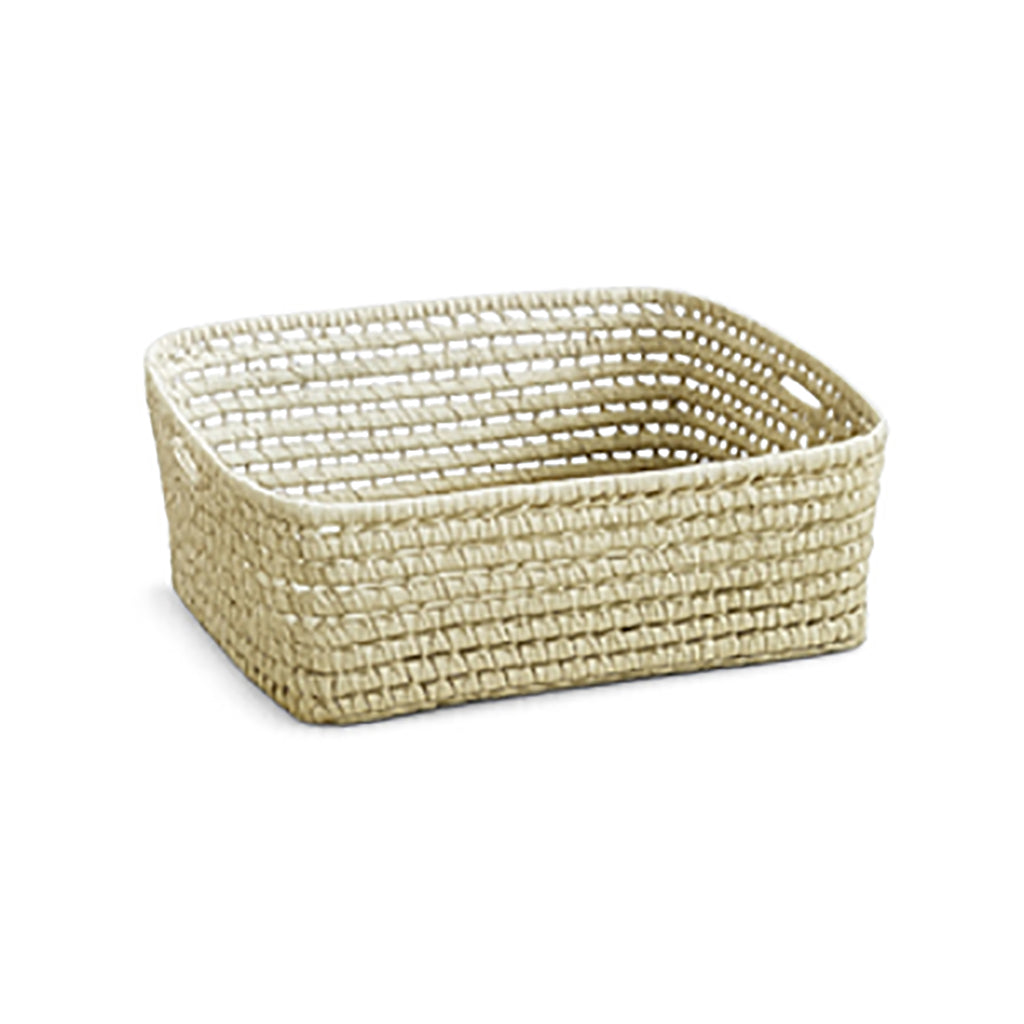 Lubilu kurv av palmeblader, L48 - 48 x 40 x 20 cm