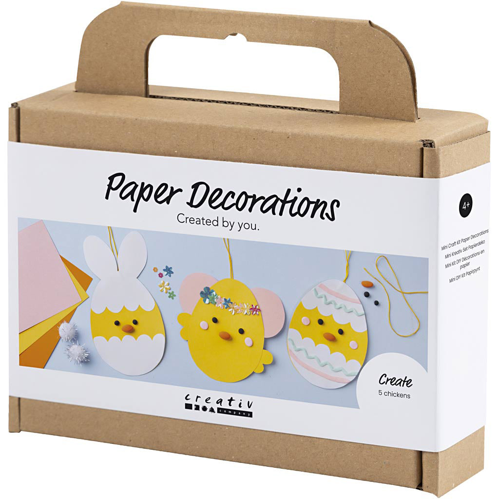 Mini DIY Kit papirpynt, Påsketema
