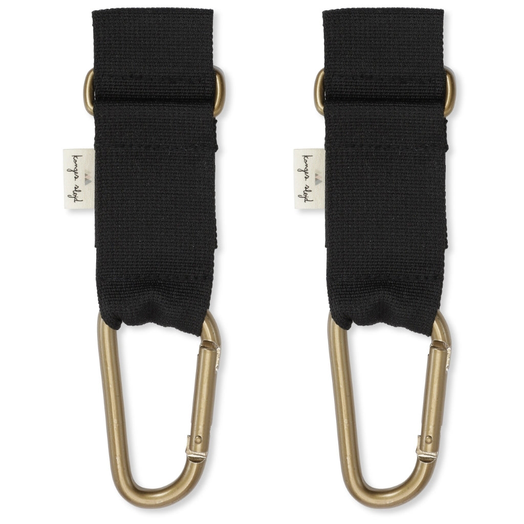 Konges Sløjd barnevognsstropper, 2 stk - Black