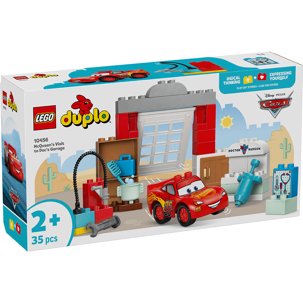 LEGO DUPLO Disney Lynet McQueen værksted legetøjssæt kasse