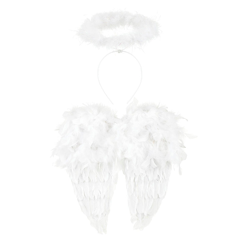 Souza utkledning, Englevinger og glorie