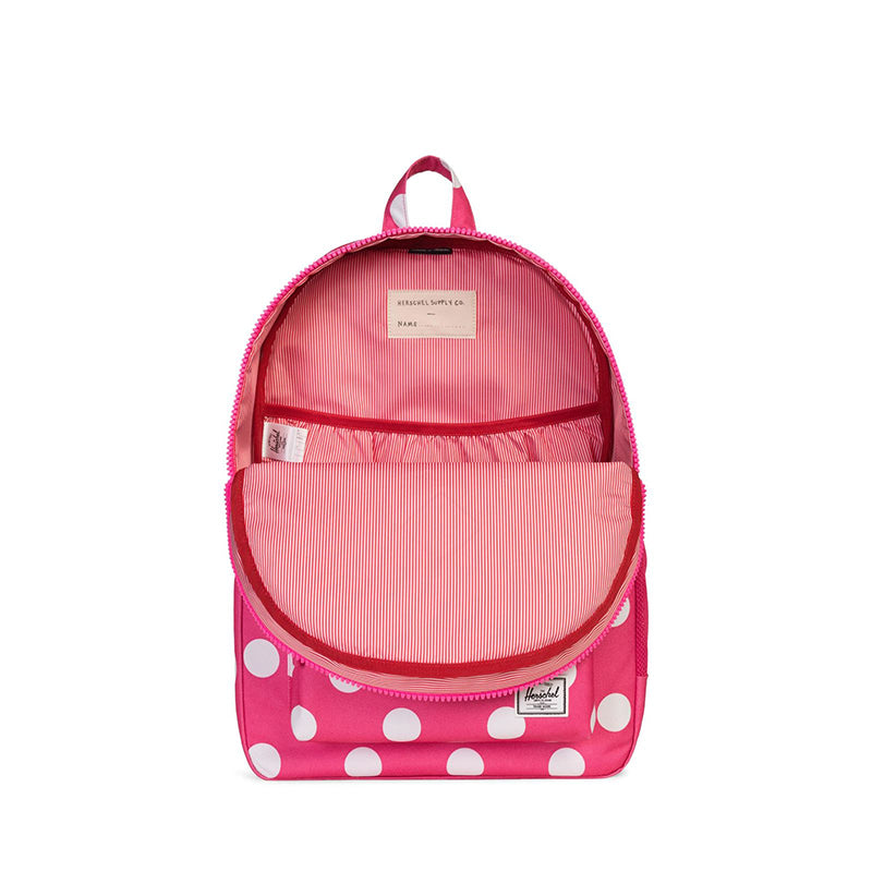 Herschel ryggsekk, Heritage Youth, XL - Polka dot fandango pink