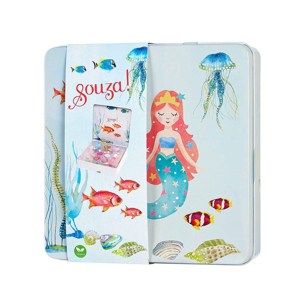 Souza sminkesæt til børn, Mermaid med æske der afbilder en havfrue