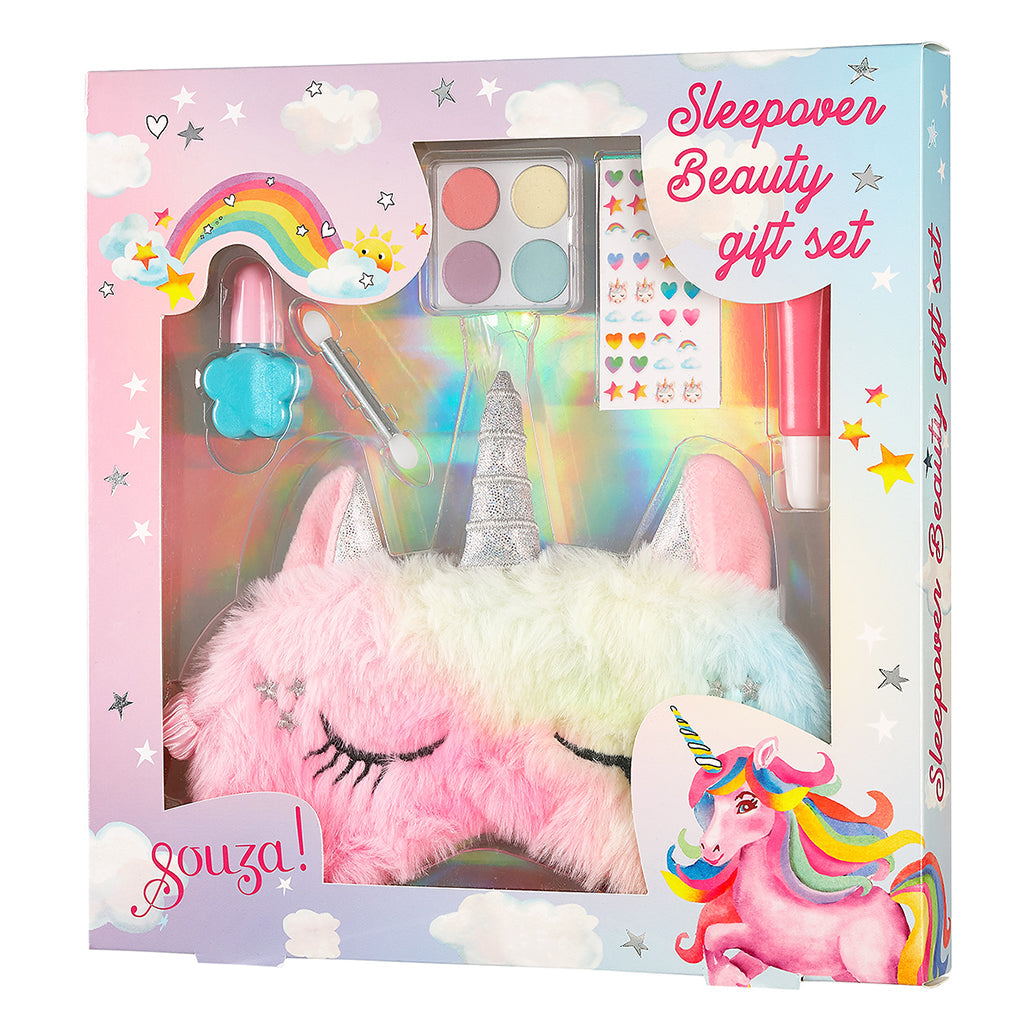 Souza sminkesæt til børn, Gaveæske m make-up og øjenmaske - Unicorn