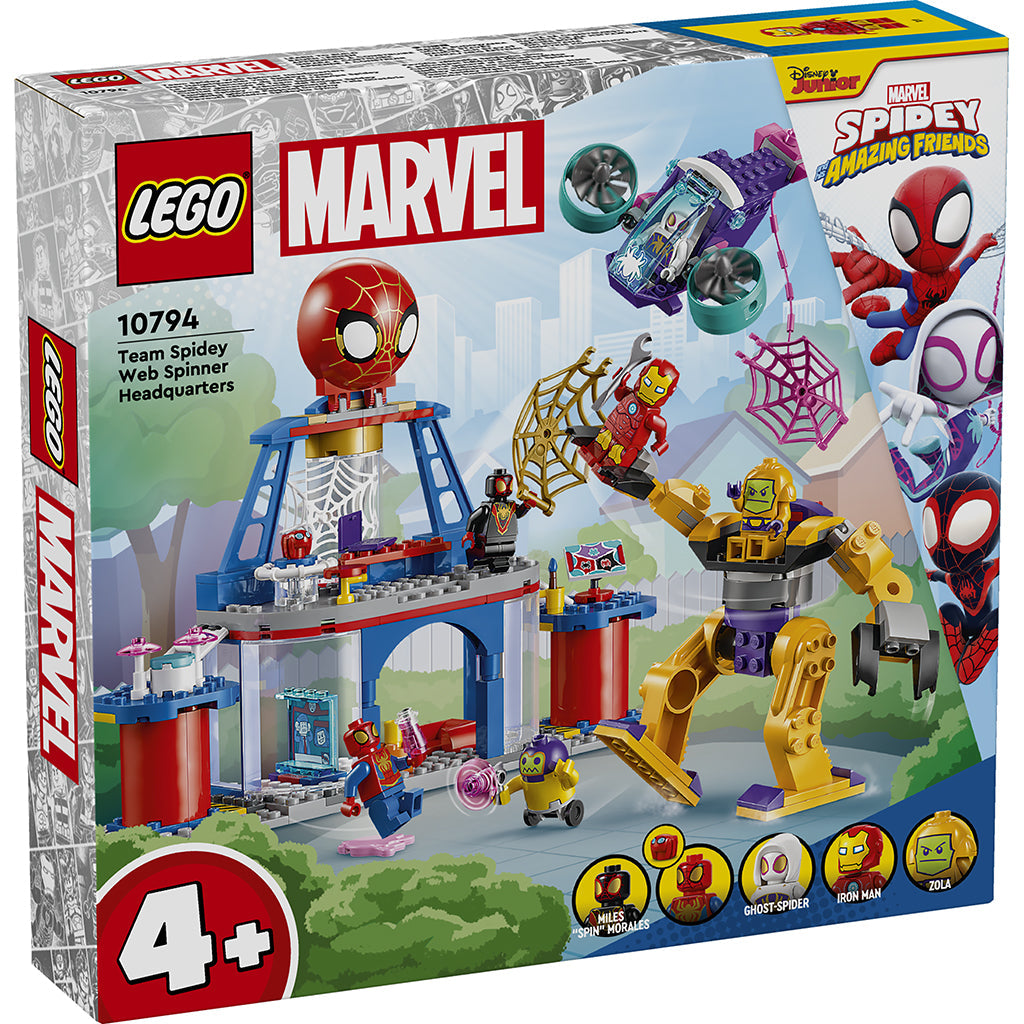 LEGO Marvel Spiderman, Team Spideys netspinder-hovedkvarter kassebillede