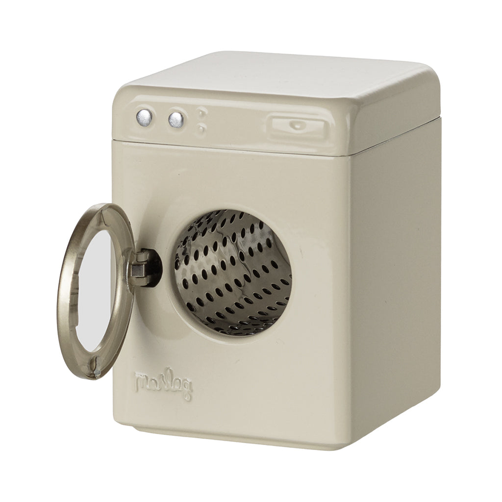 Maileg dukketilbehør til mus, Vaskemaskin – Råhvit