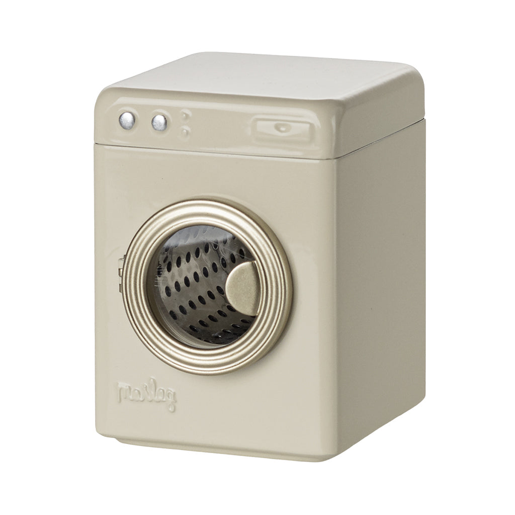 Maileg dukketilbehør til mus, Vaskemaskin – Råhvit