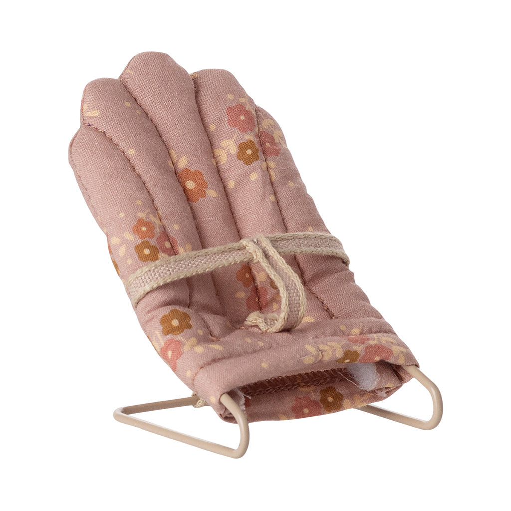 Maileg tilbehør til My kaniner og harer, skråstol - Rosa
