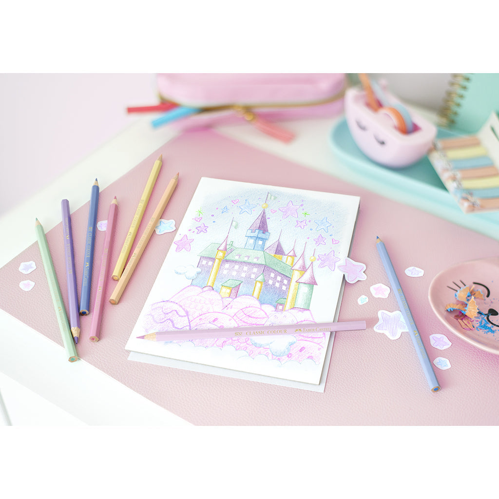 Faber-Castell, 10 stk fargeblyanter - Pastell