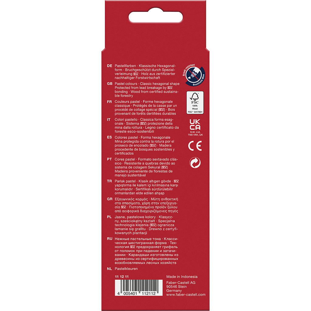 Faber-Castell, 10 stk fargeblyanter - Pastell