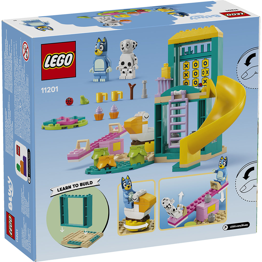 LEGO® Moro på lekeplassen med Bluey og Chloe