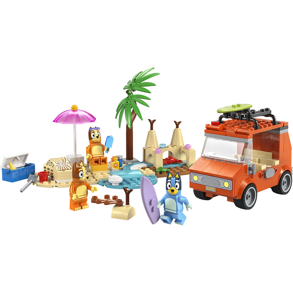 LEGO® 4+ Berry, Bluey sin familie-biltur til stranden