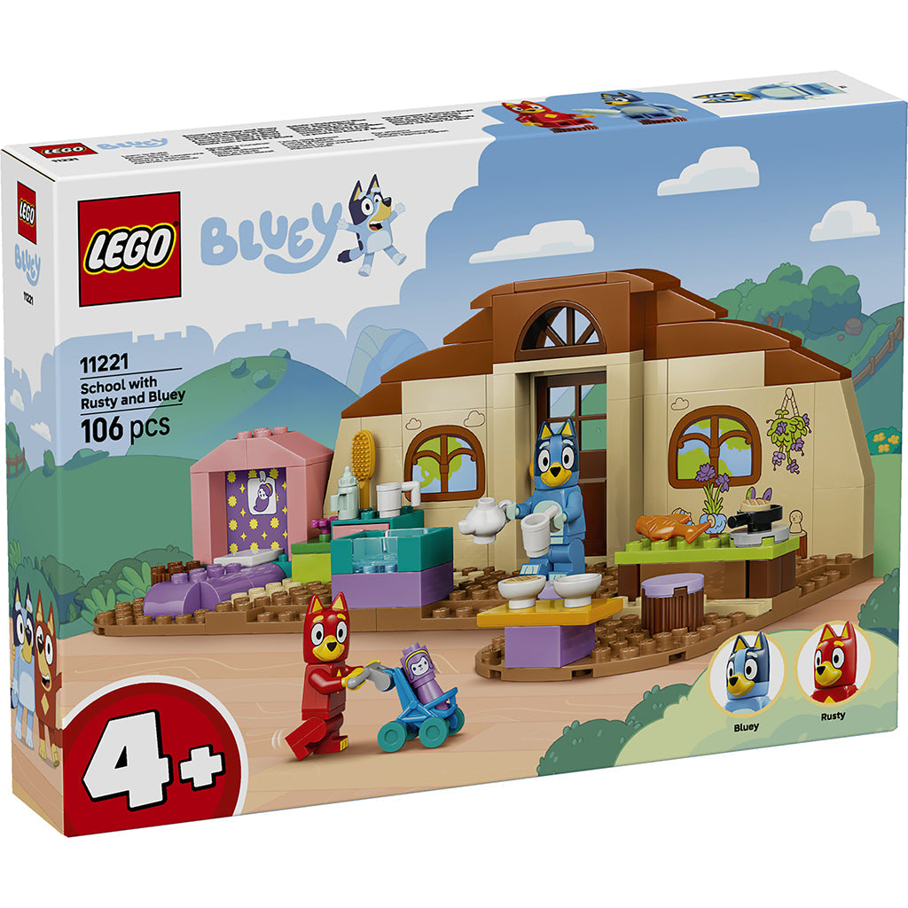 LEGO® Bluey Skole med Rusty og Bluey