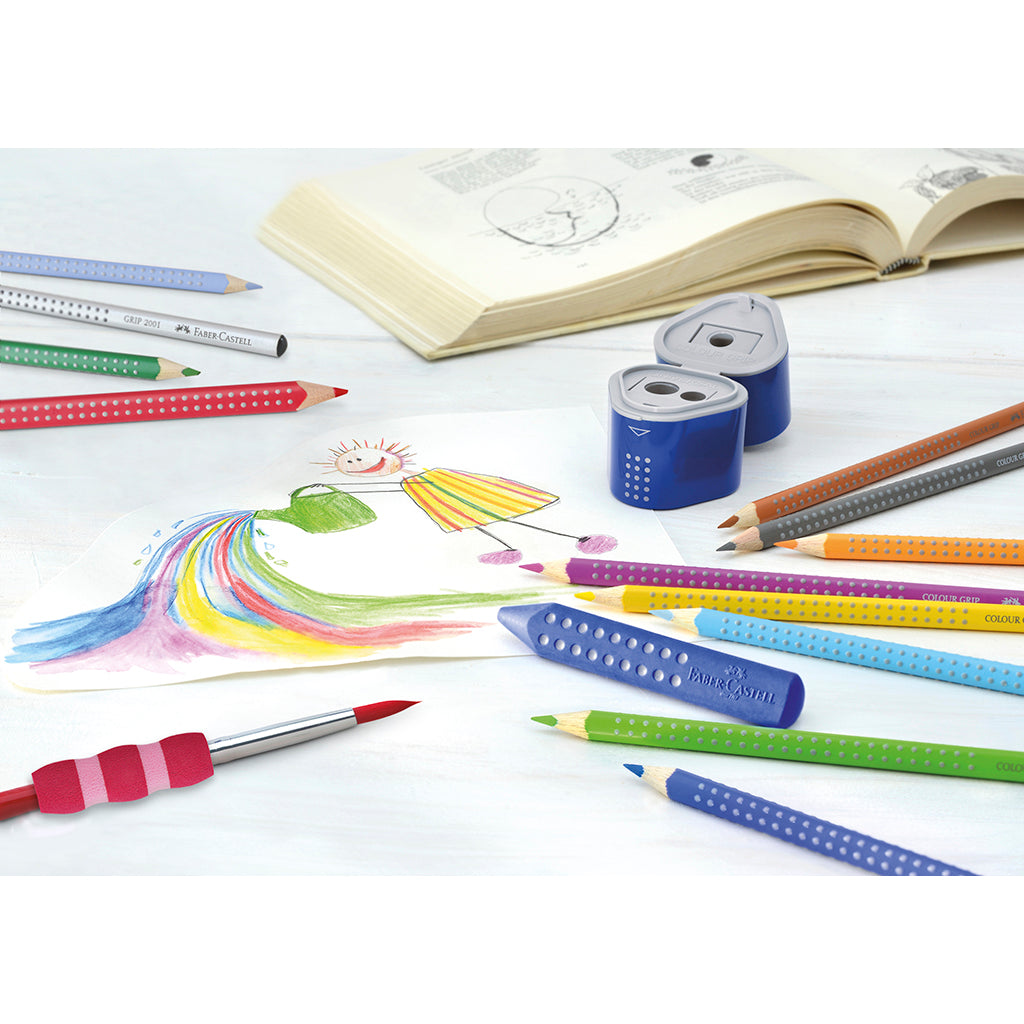 Faber-Castell, 12 stk Grip akvarell fargeblyanter